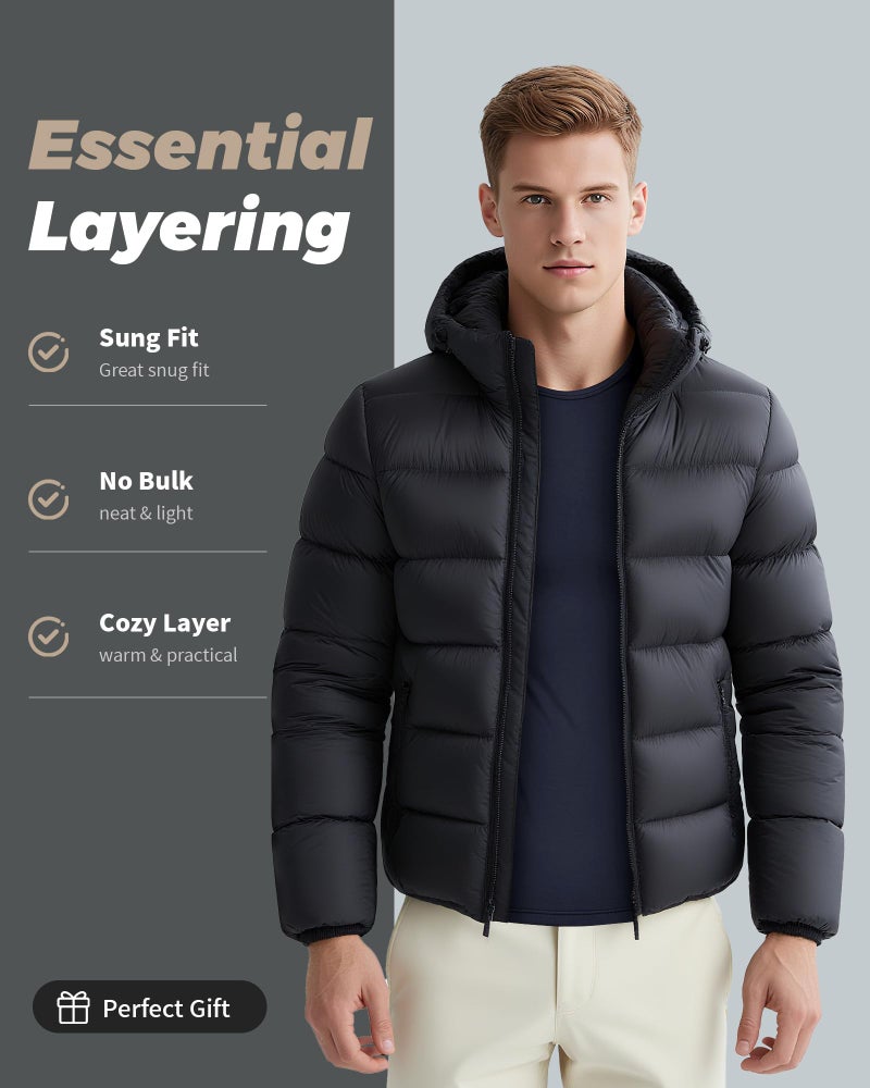 WEERTI Thermal Underwear for Men Long Johns with Fleece Lined Base Layer Men Cold Weather Top Bottom Navy - Image 4